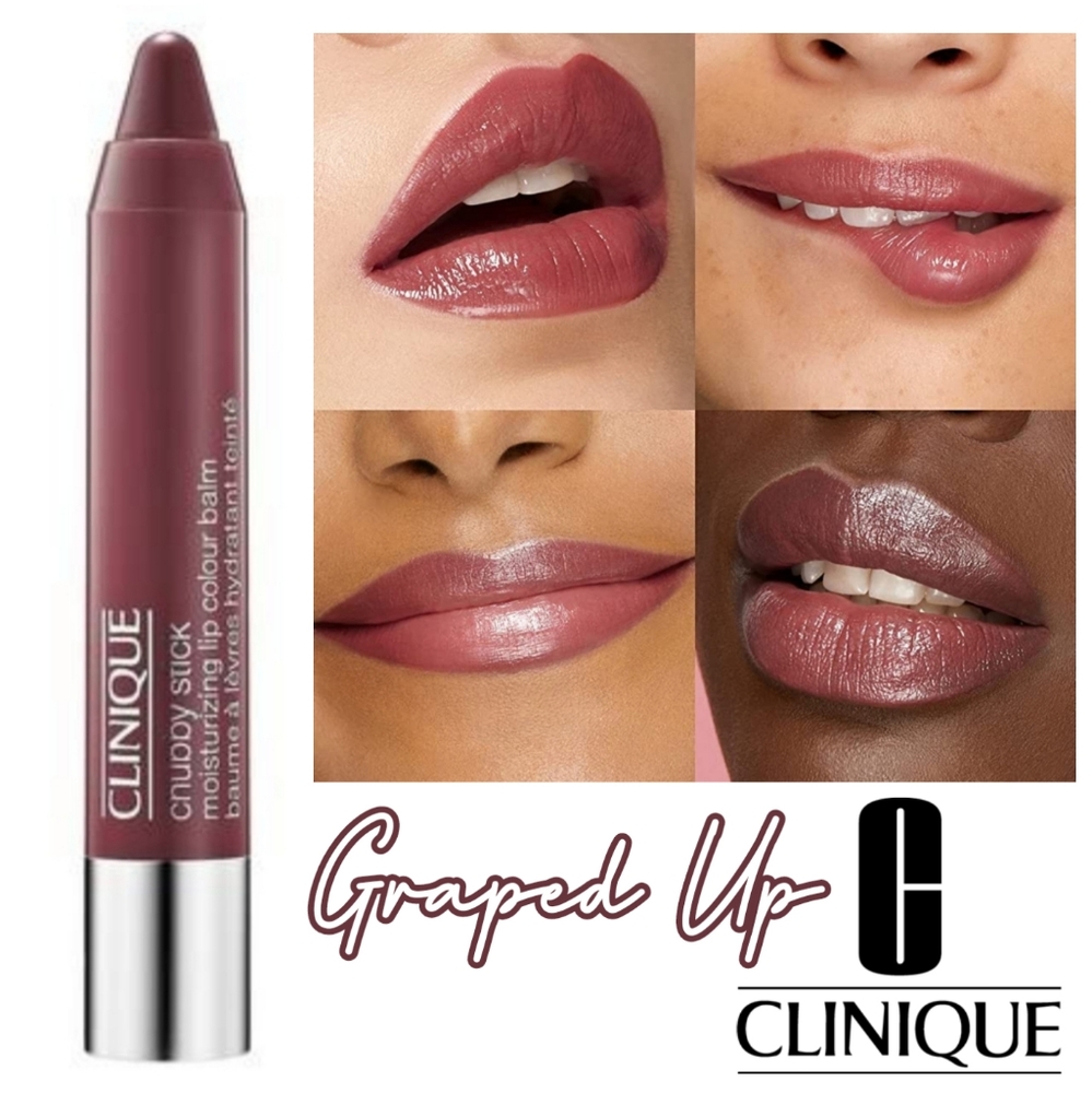Clinique Chubby Stick Tinted Lip Colour Balm in Graped Up (Soft Pink Mauve)